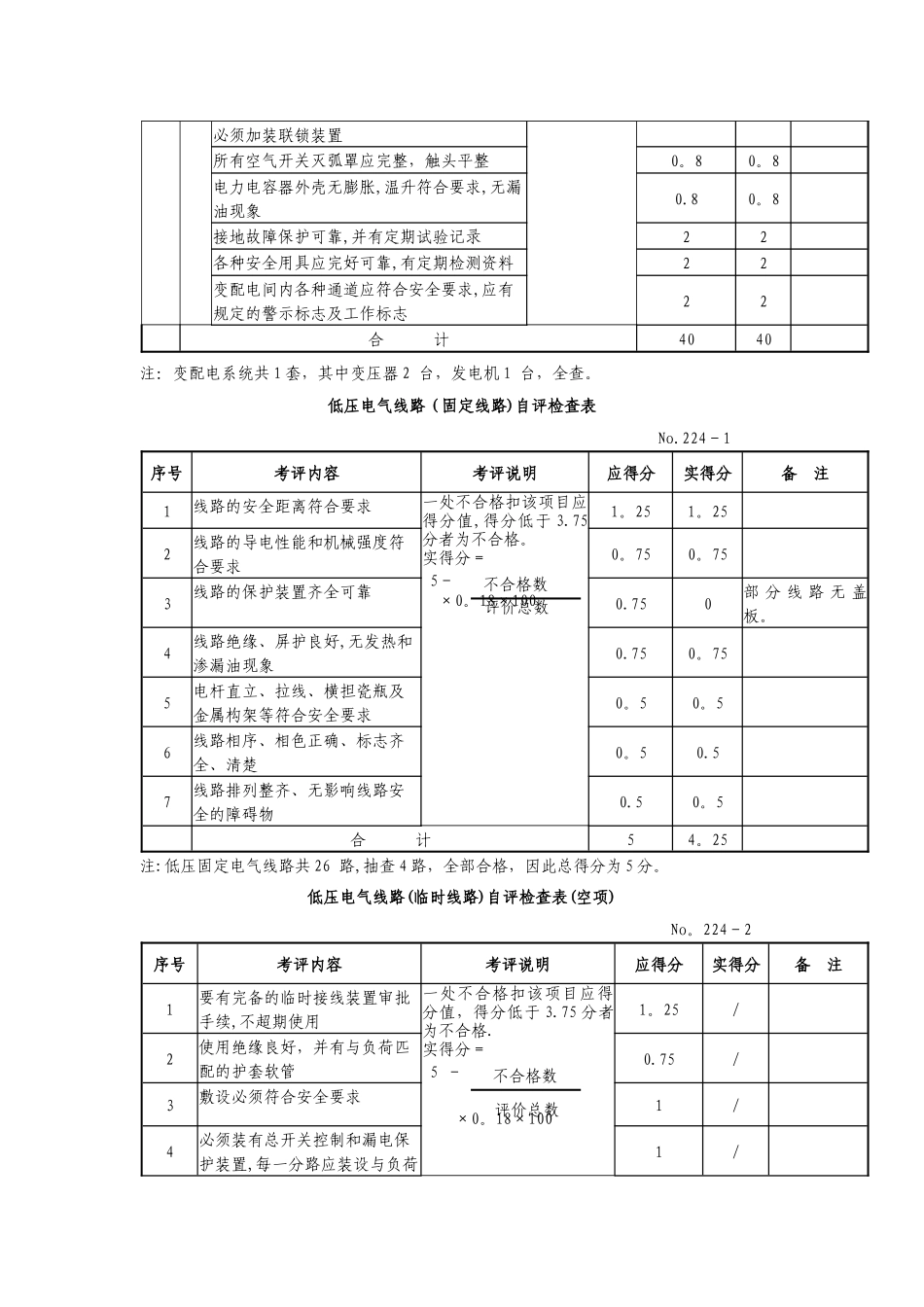 三级安全标准化电气安全检查表_第2页