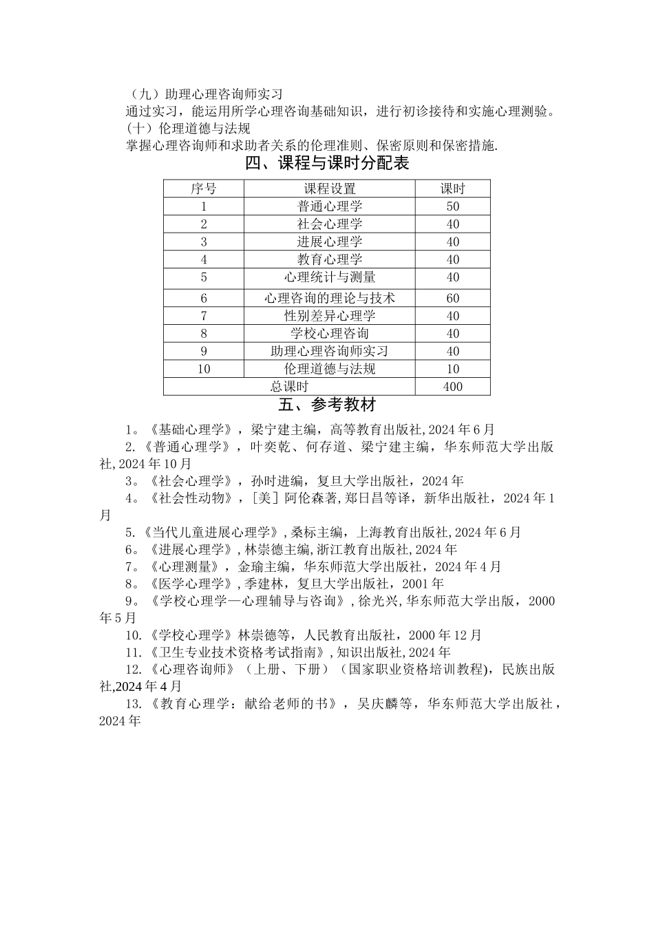 三级心理咨询师培训计划、大纲.介绍_第2页