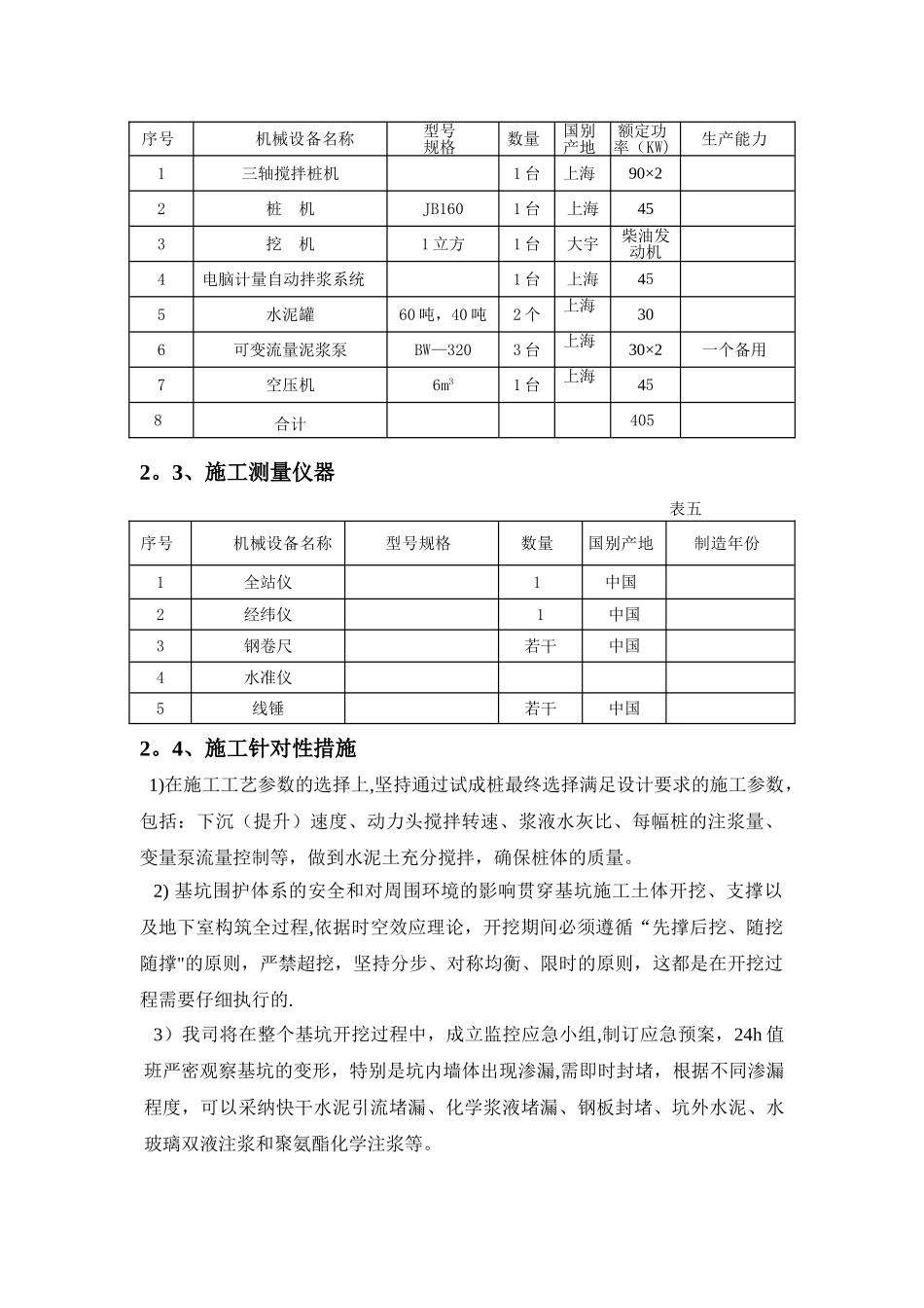 三轴深搅止水桩施工方案_第3页