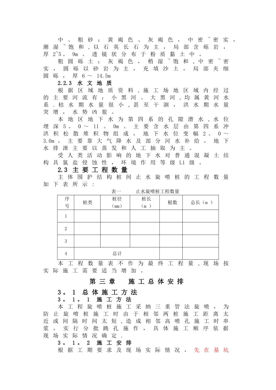 三重管高压旋喷桩施工方案详解_第3页