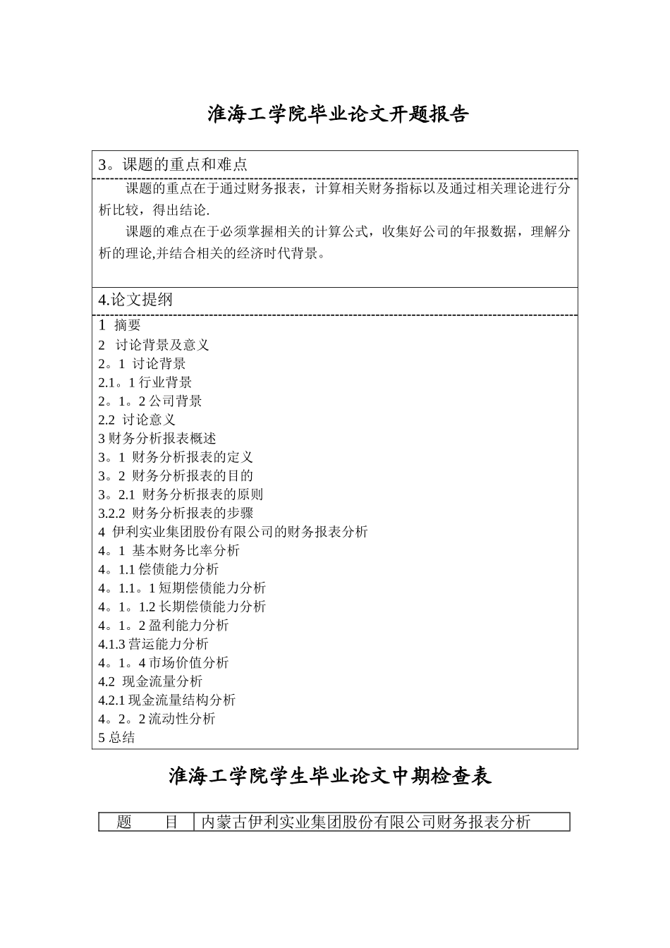 上市公司财务报表分析的开题报告_第3页