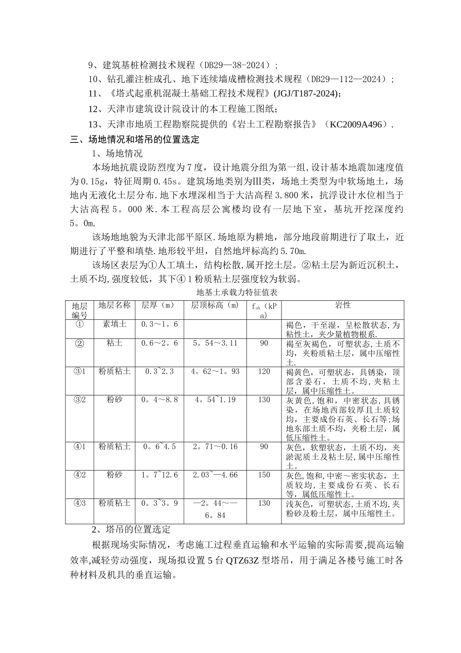 上河苑二期项目塔吊基础施工方案_第2页