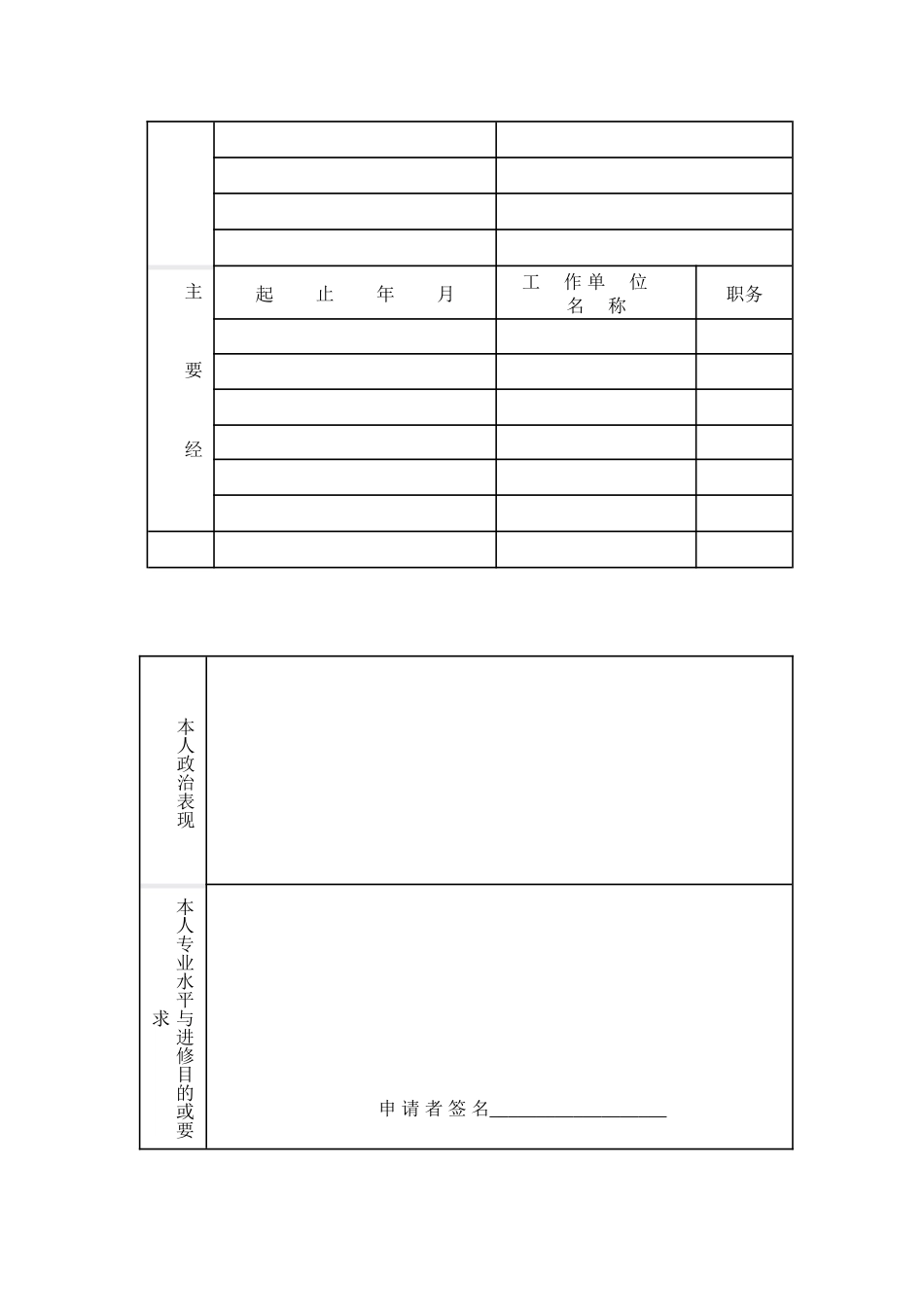 上海交通大学医学院附属第九人民医院(医务处进修申请表_第3页