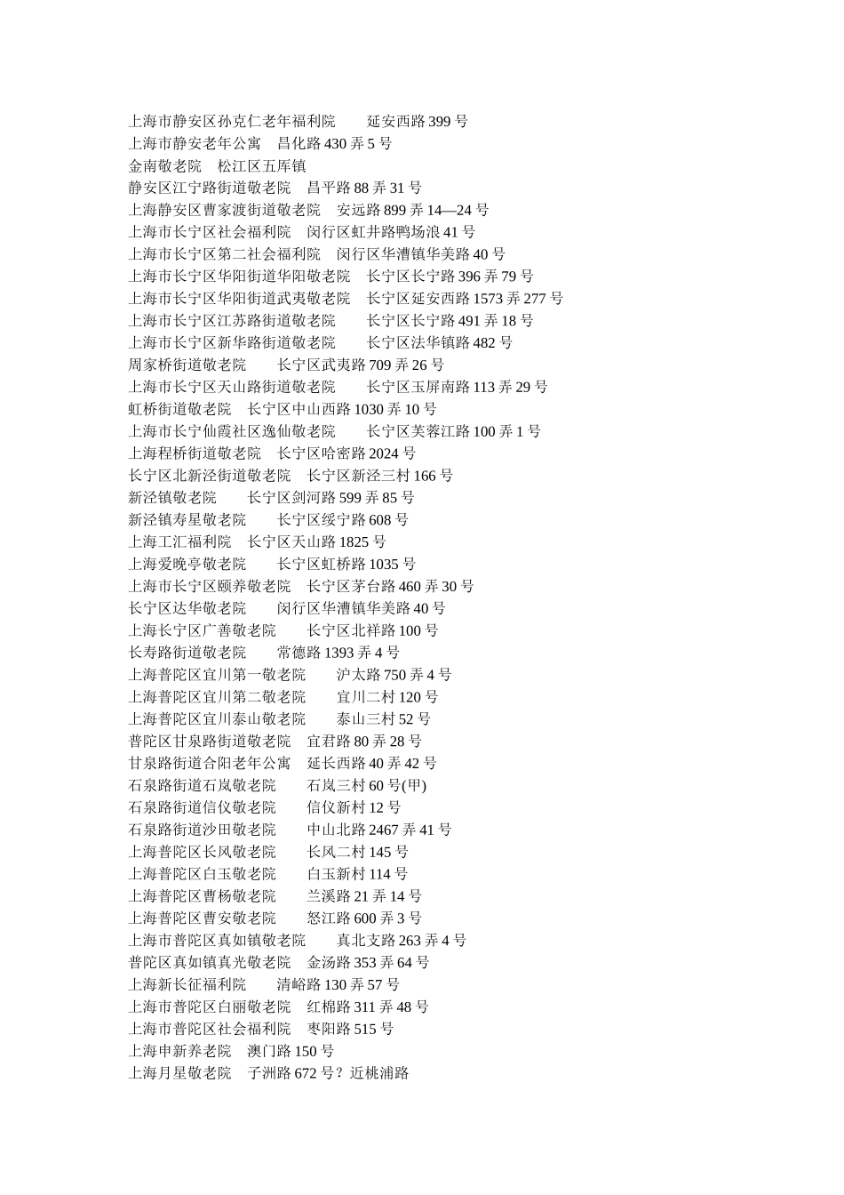 上海养老院一览表_第2页