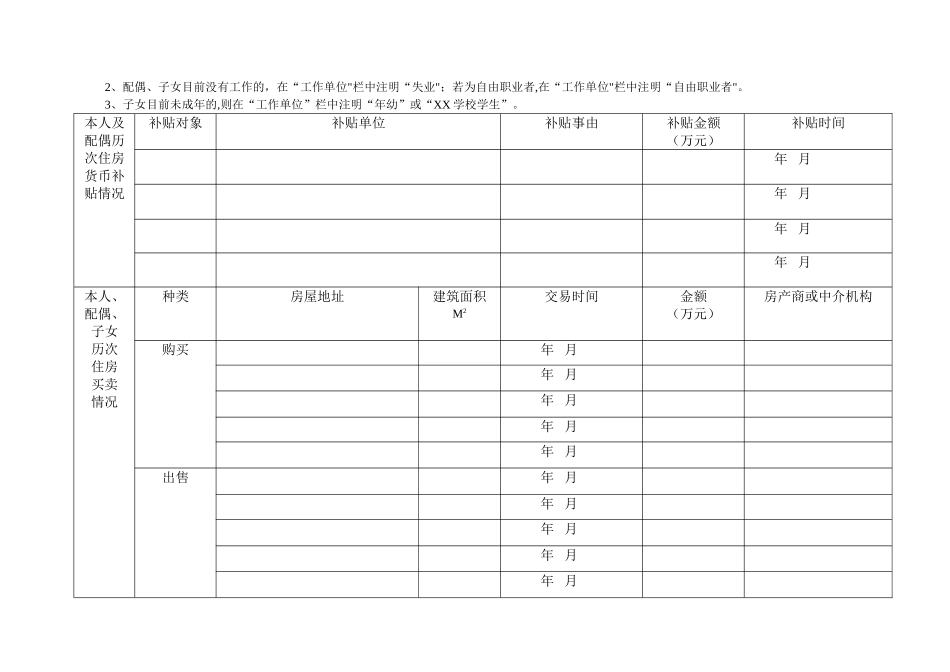 上海市党员领导干部个人有关事项集中报告表_第2页