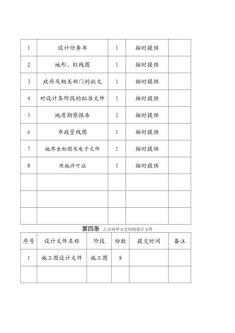上海建委标准建筑设计合同-空白_第2页