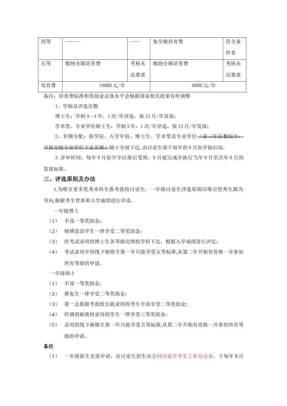上海海洋大学研究生基本奖助金评选管理办法_第2页