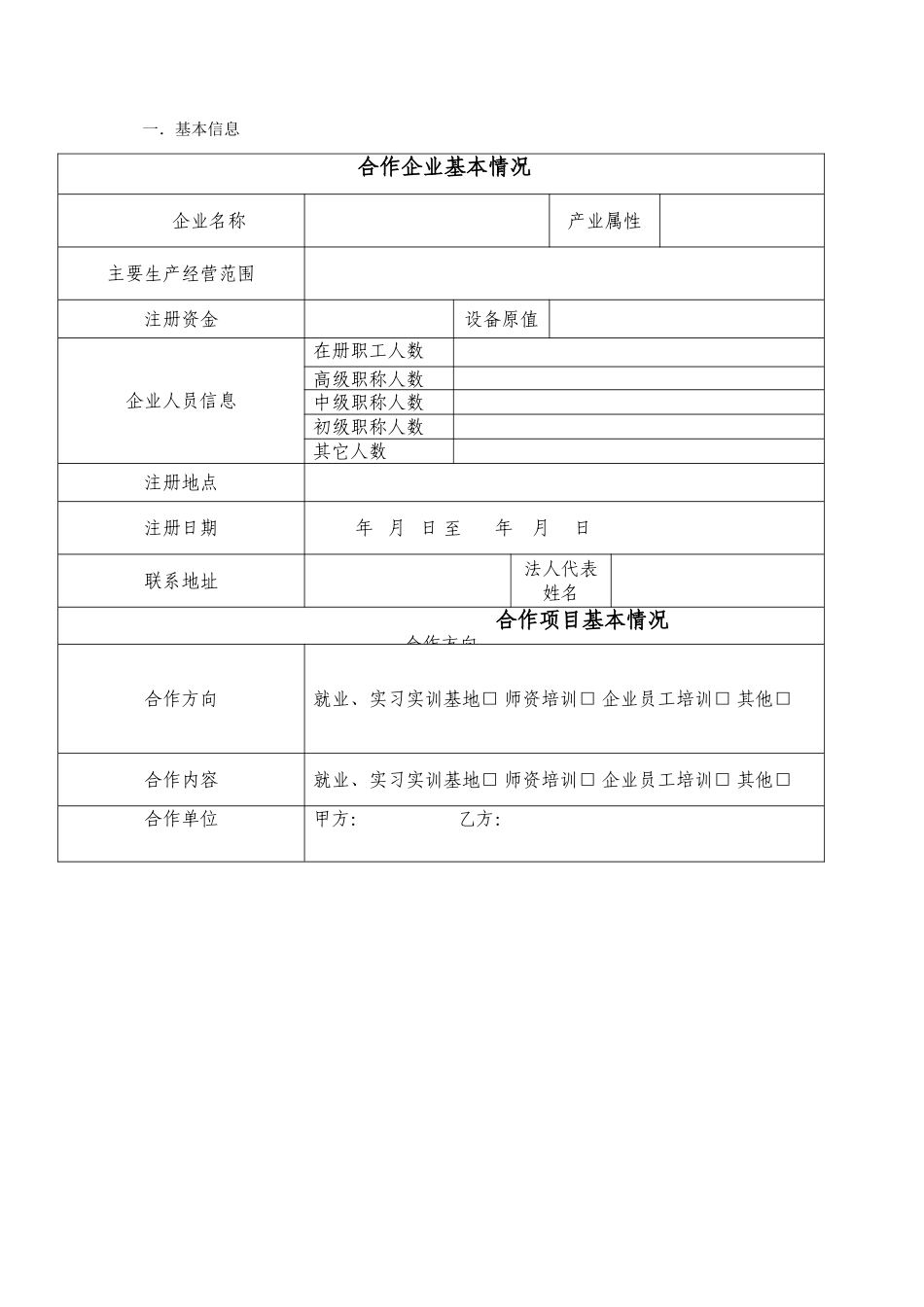 上海第二工业大学校企合作项目立项报告-武汉职业技术学院教务处_第2页