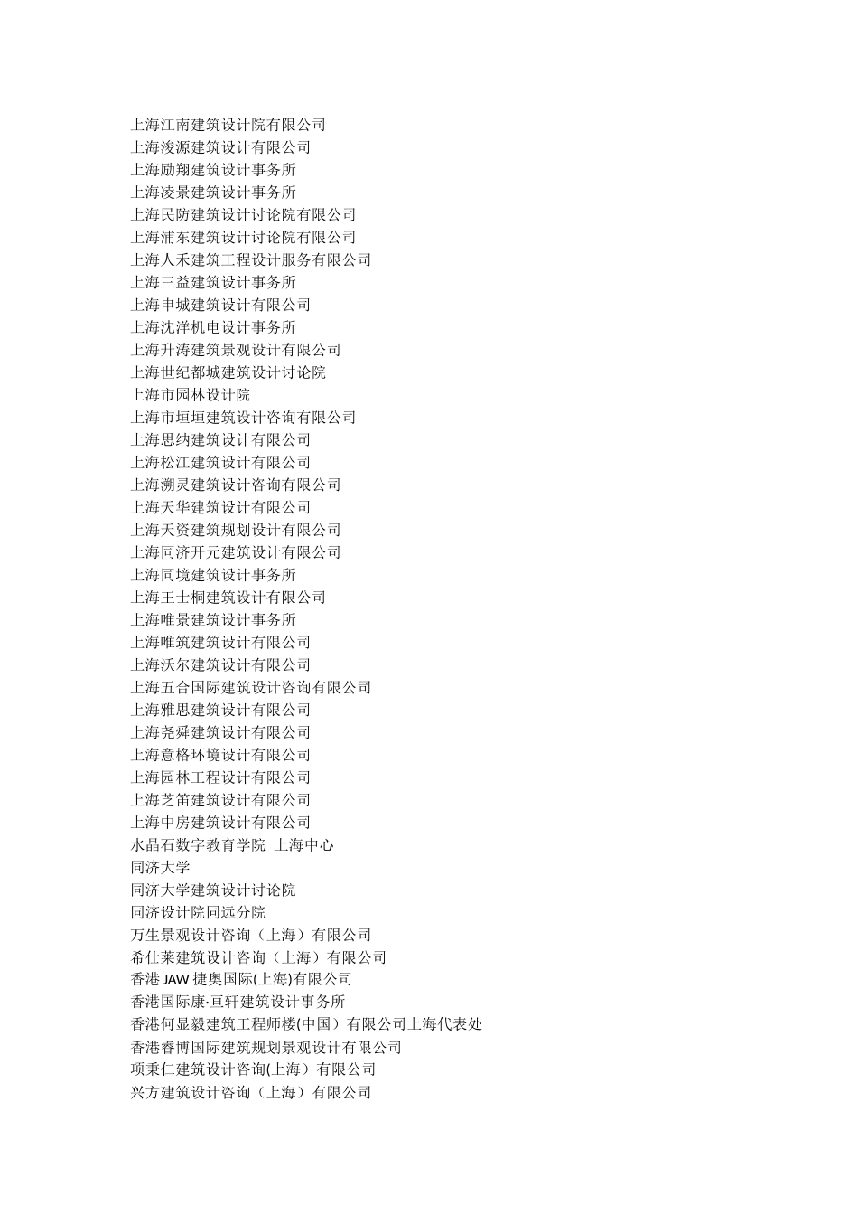 上海等一些知名的建筑设计公司_第2页