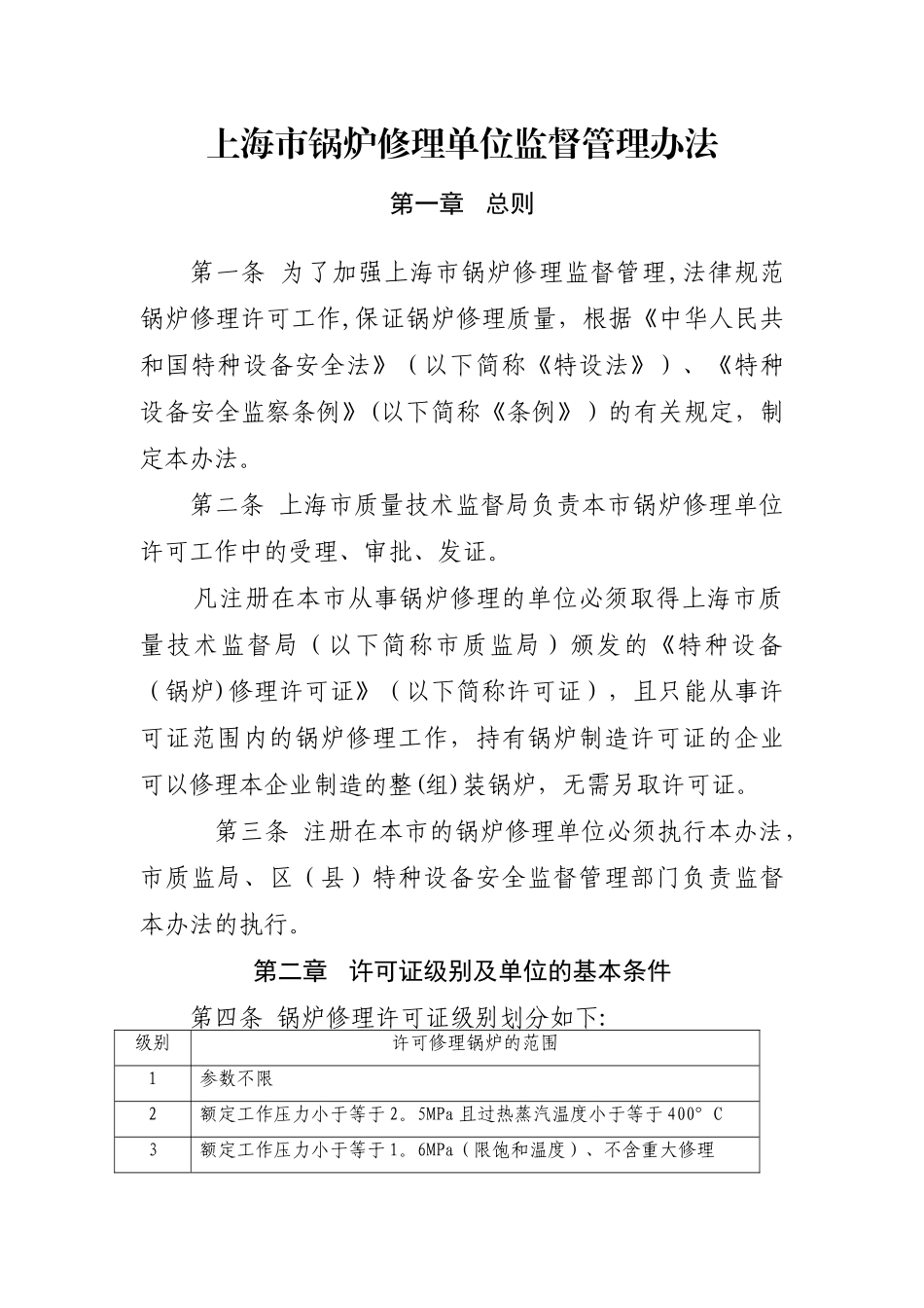 上海锅炉修理单位监督管理办法_第1页