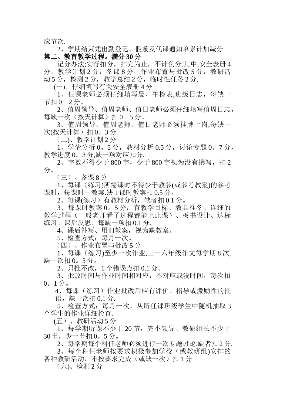 下厂小学教学常规管理方案_第2页