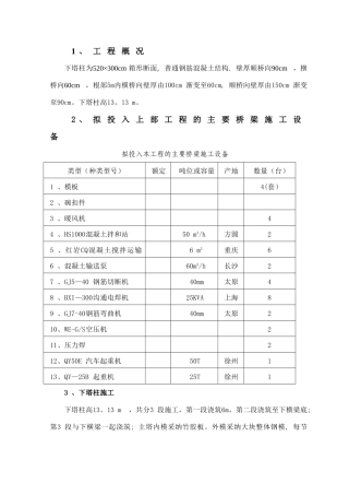 下塔柱施工方案