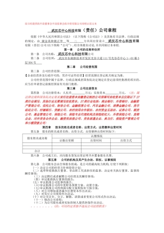 不设董事会不设监事会合资有限公司章程