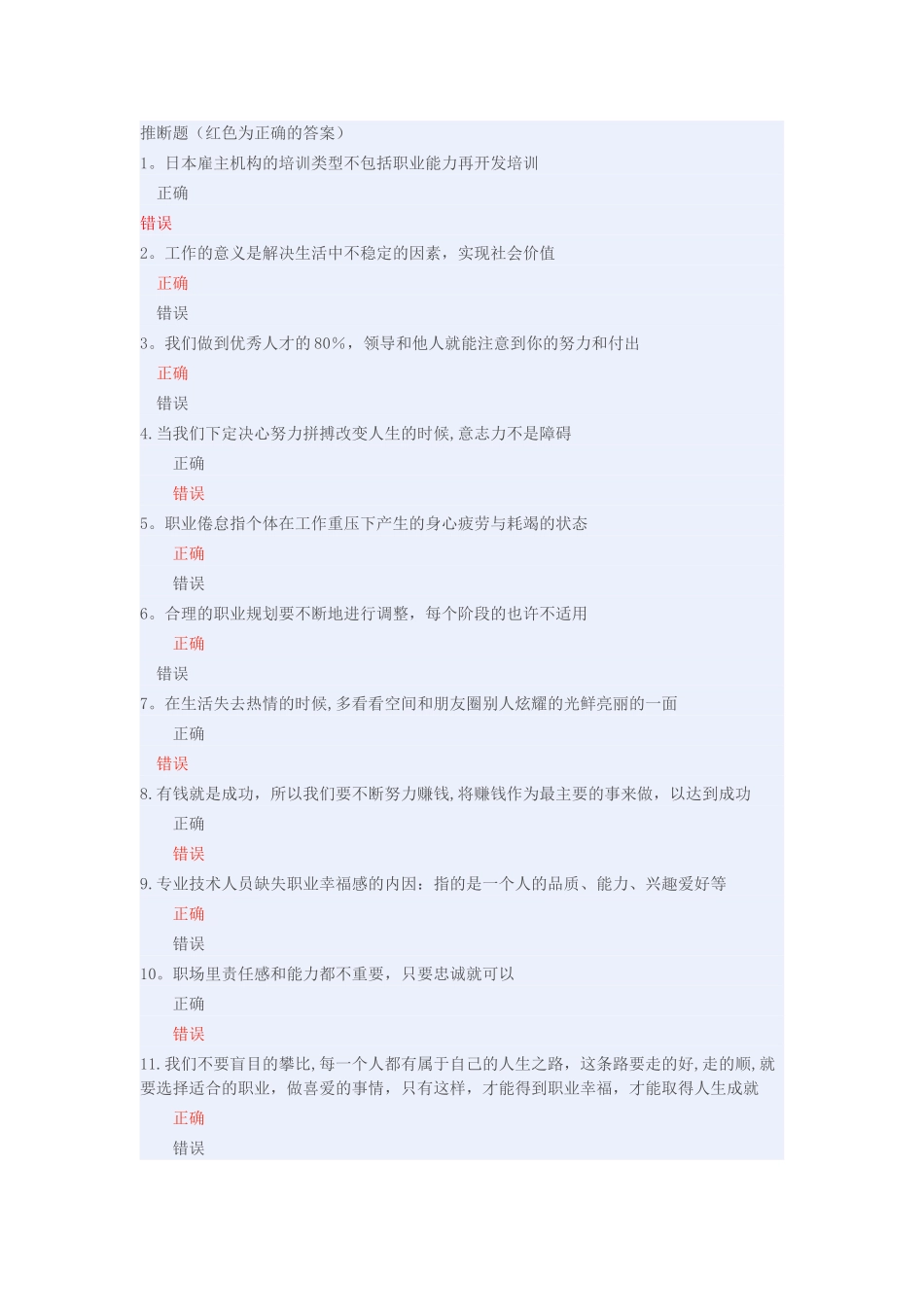 专业技术人员职业幸福感的提升试题答案辩析_第1页