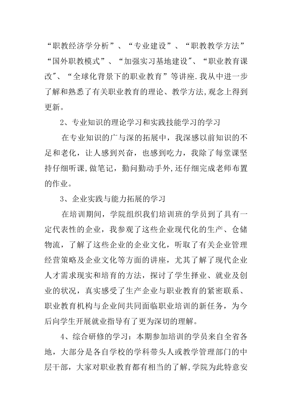 专业骨干教师培训总结_第3页