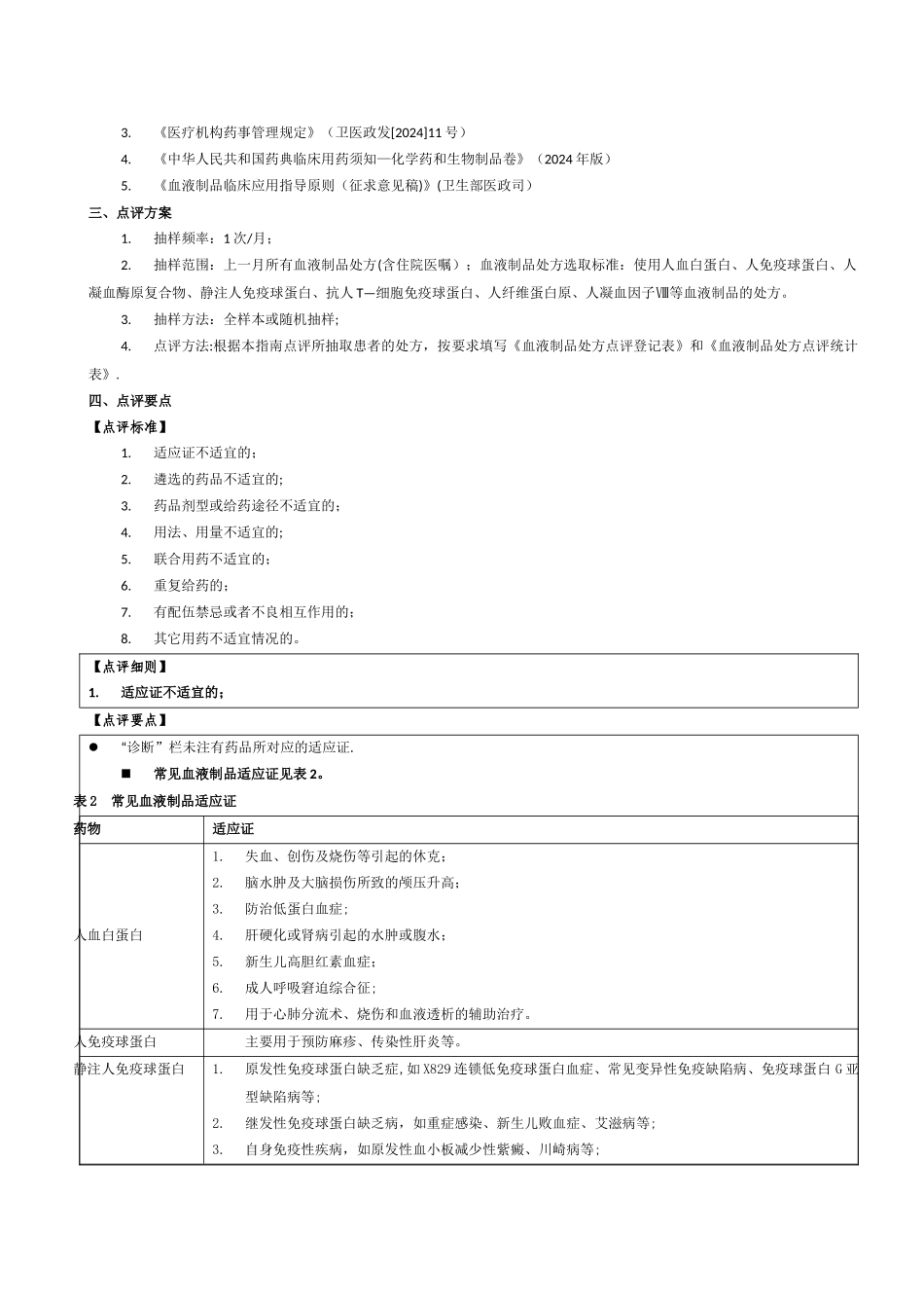 专项处方点评指南二--血液制品处方点评指南_第2页