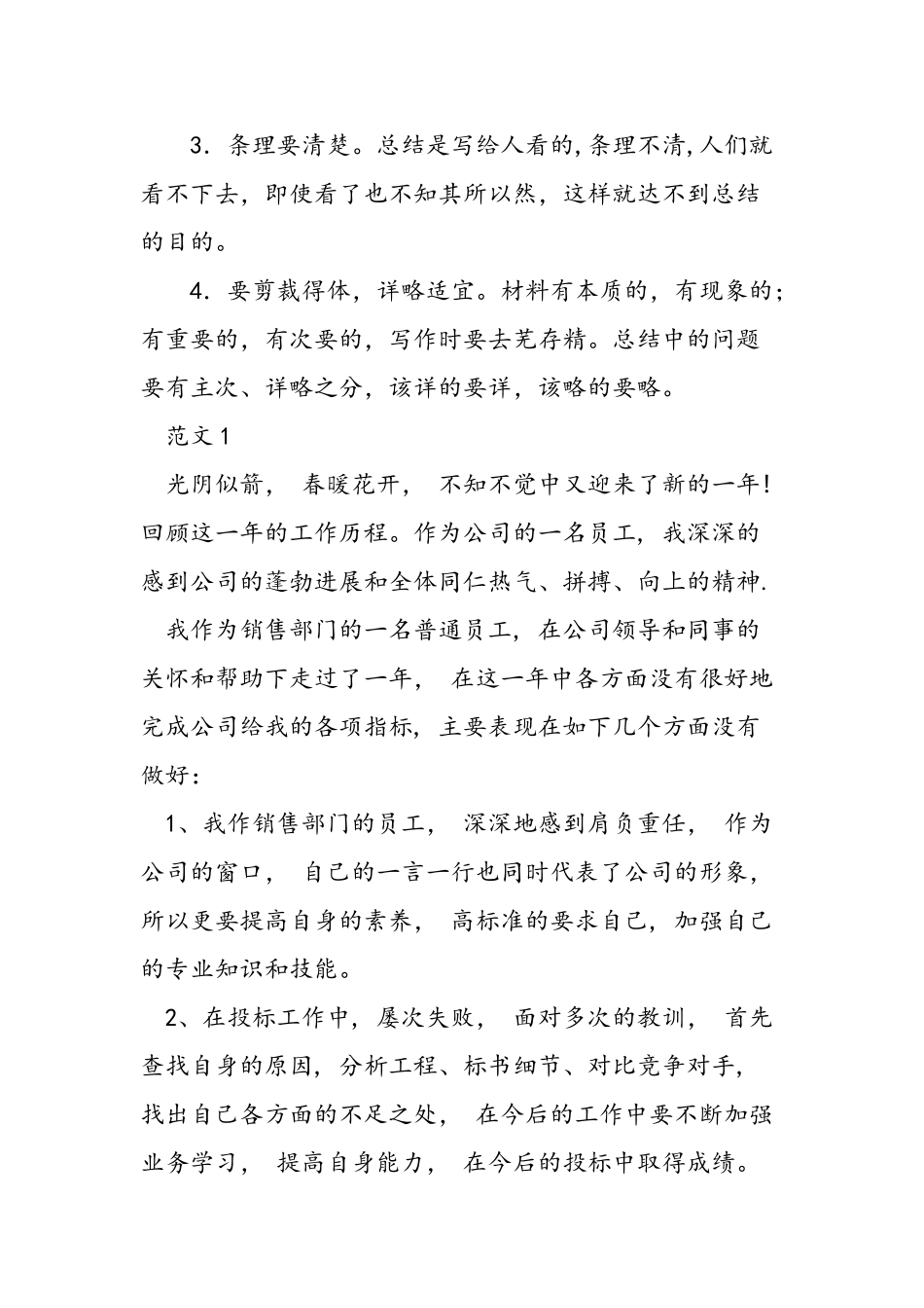 业务员工作总结_第2页