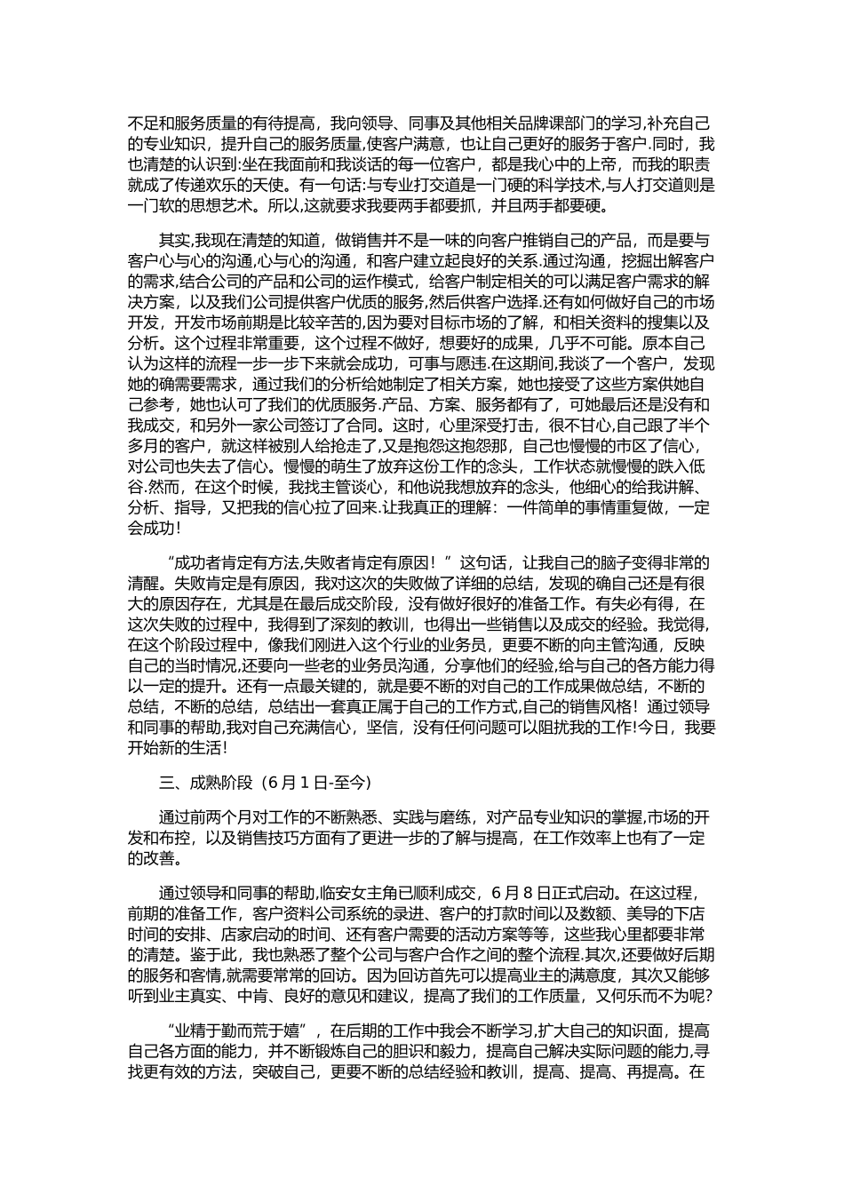 业务员年度工作总结讲解_第3页
