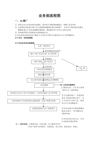 业务部工作流程图