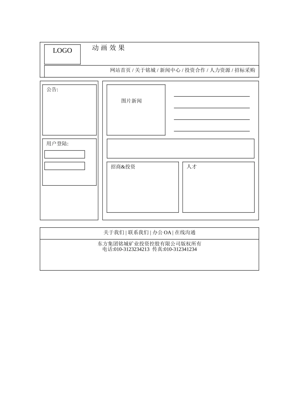 东方集团网站建设方案书_第2页