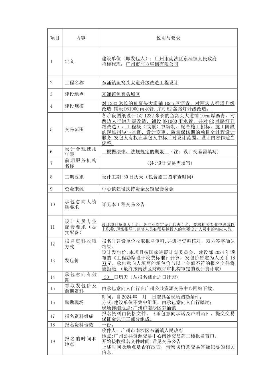 东涌镇鱼窝头大道升级改造工程设计_第2页