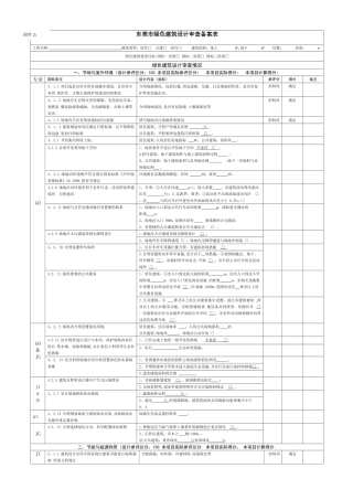 东莞绿色建筑设计审查备案表