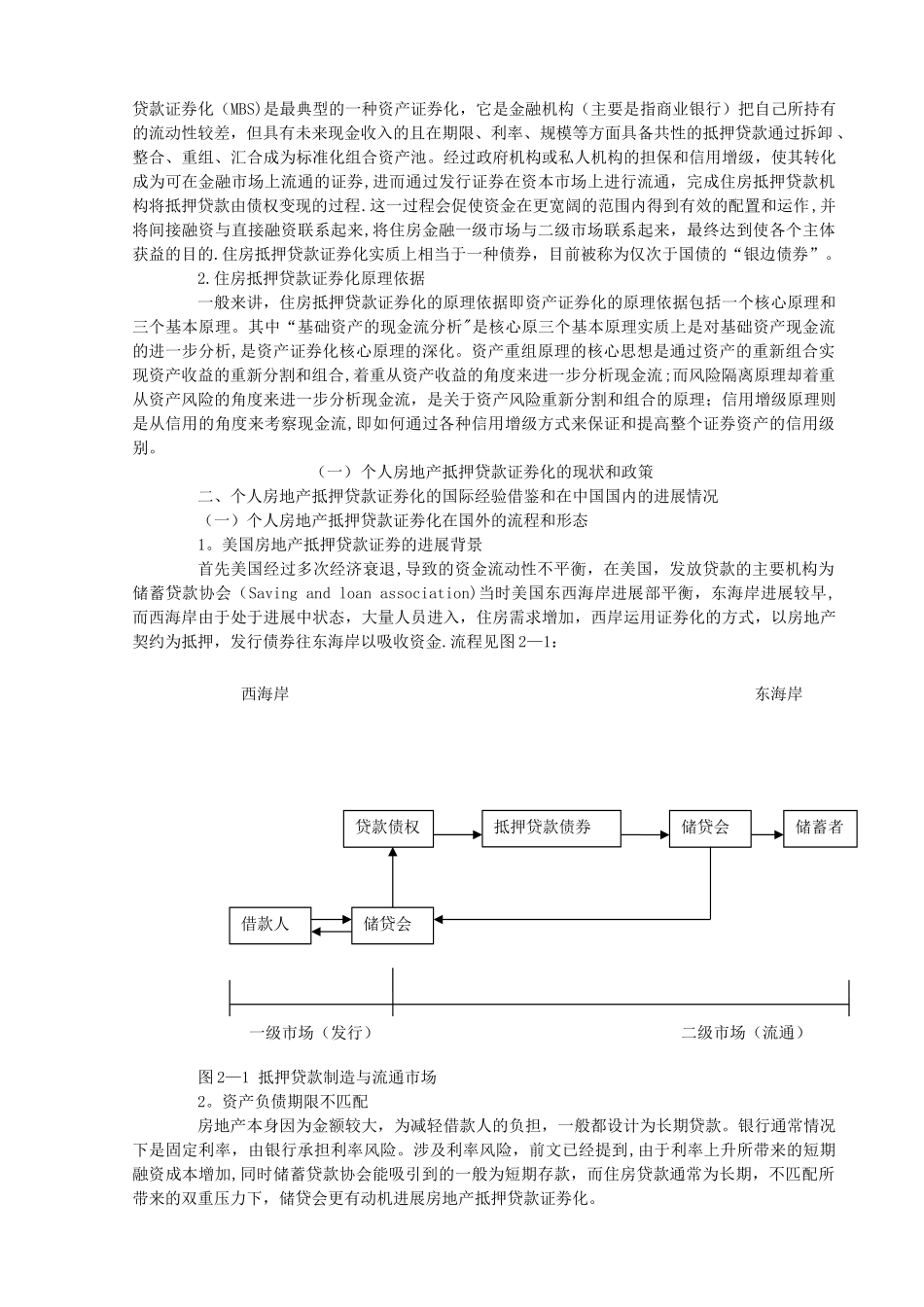 个人房地产抵押贷款证劵化的风险防范--论文_第3页