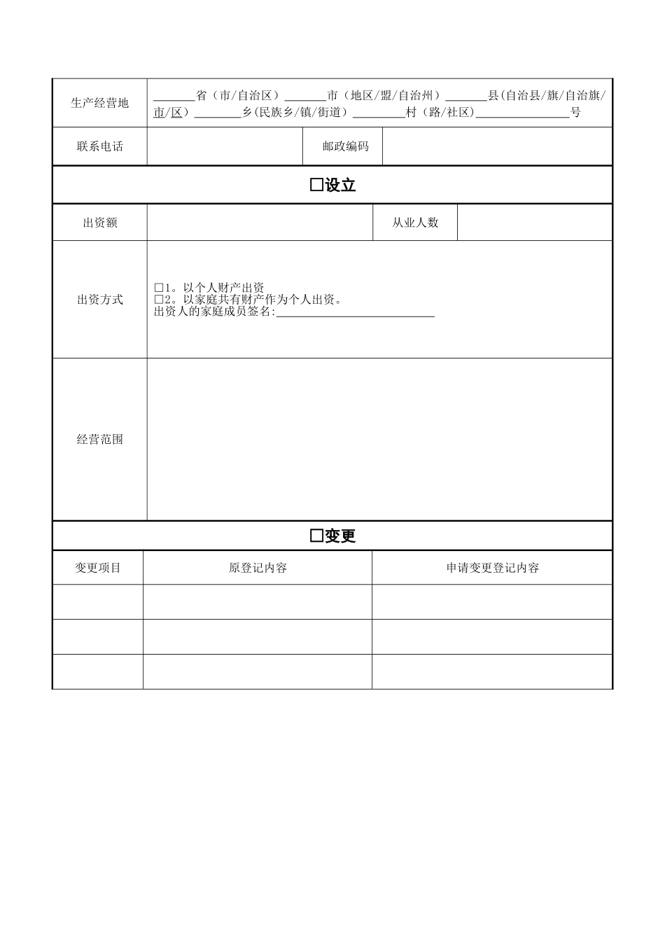 个人独资企业登记_第2页