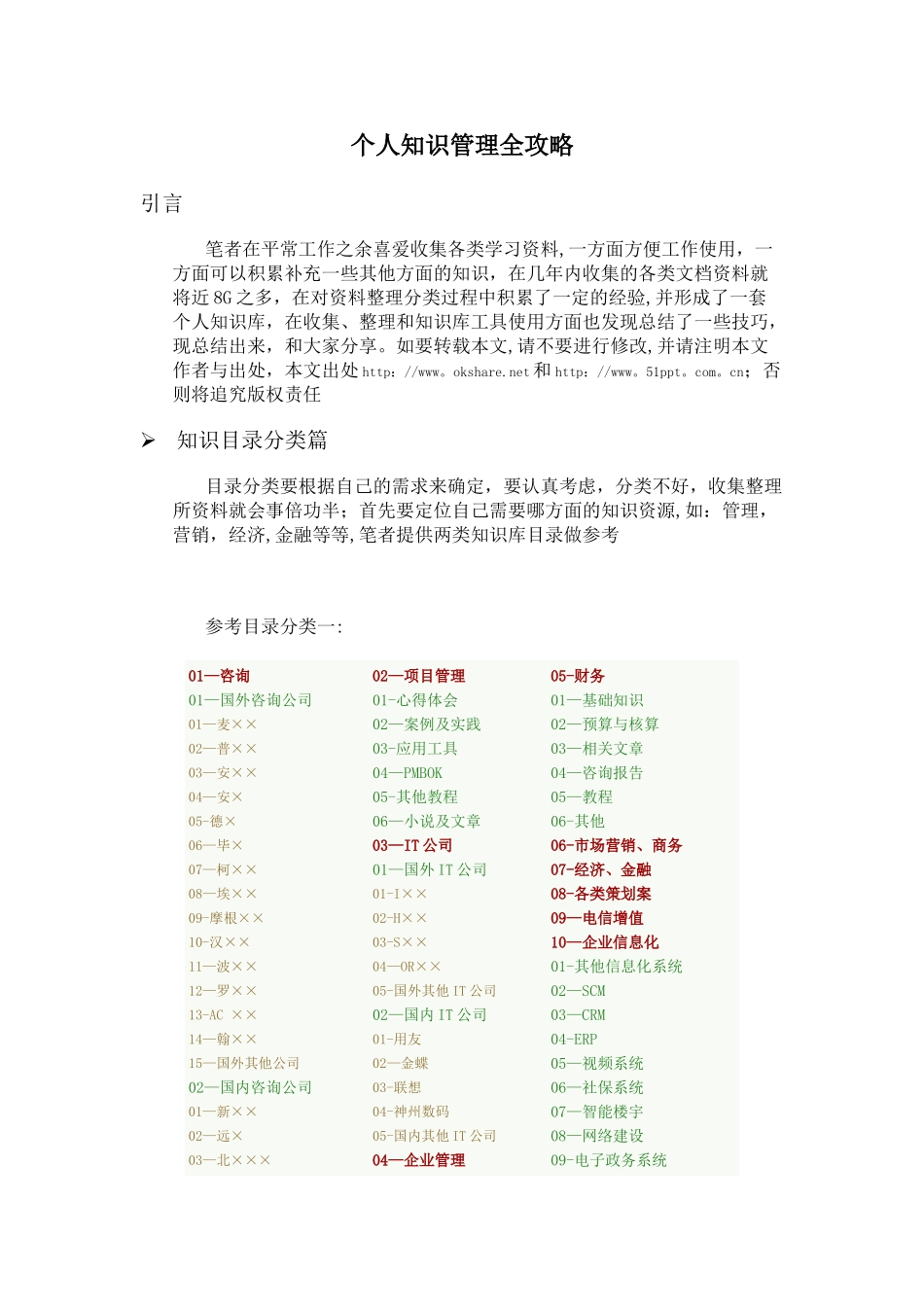 个人知识管理全攻略_第1页