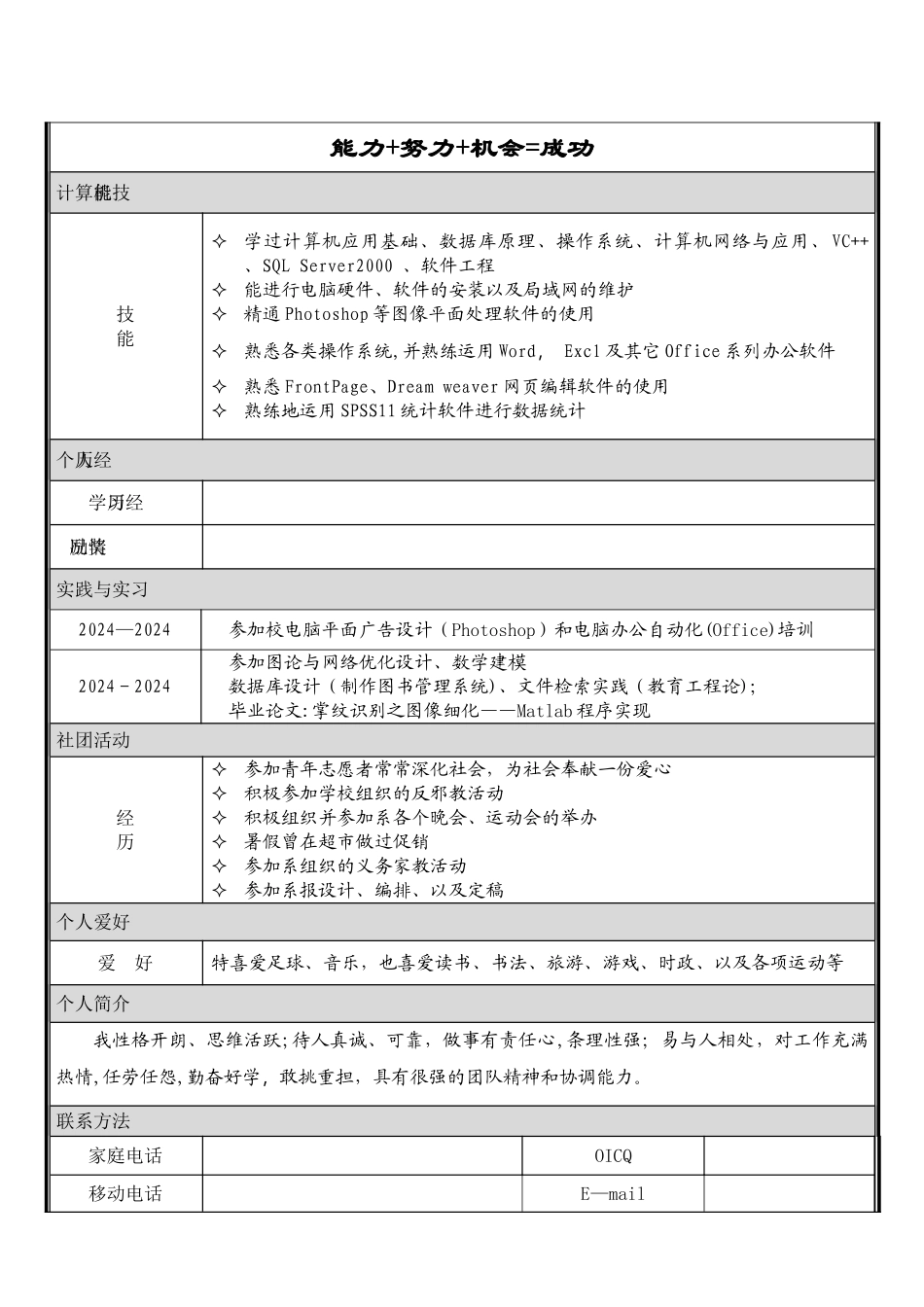 个人简历模板大全-下载可用_第3页