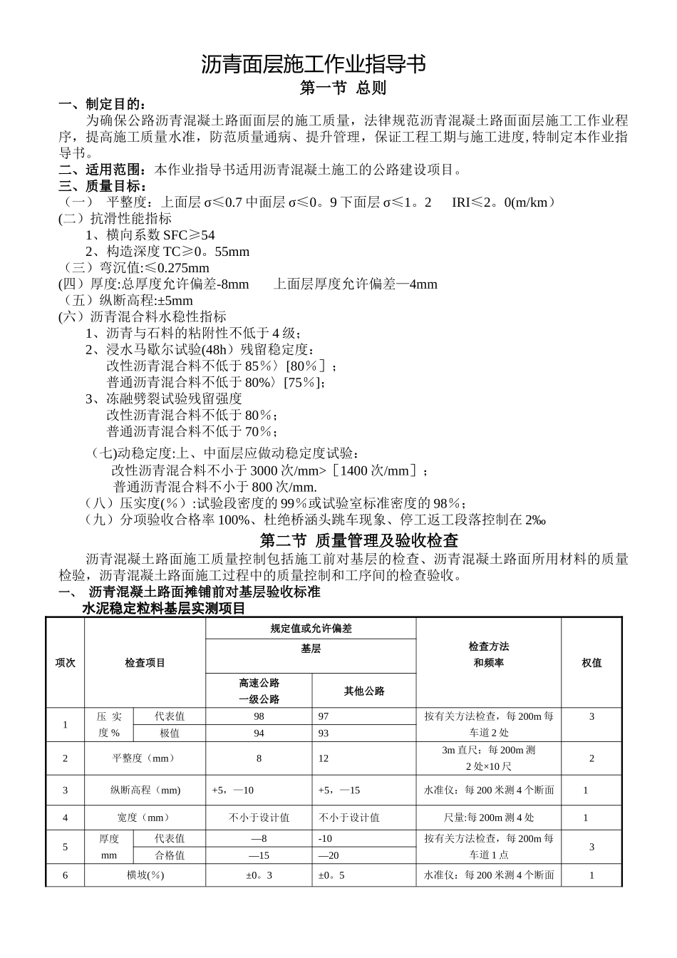 中兰-沥青混凝土路面施工作业指导书_第1页