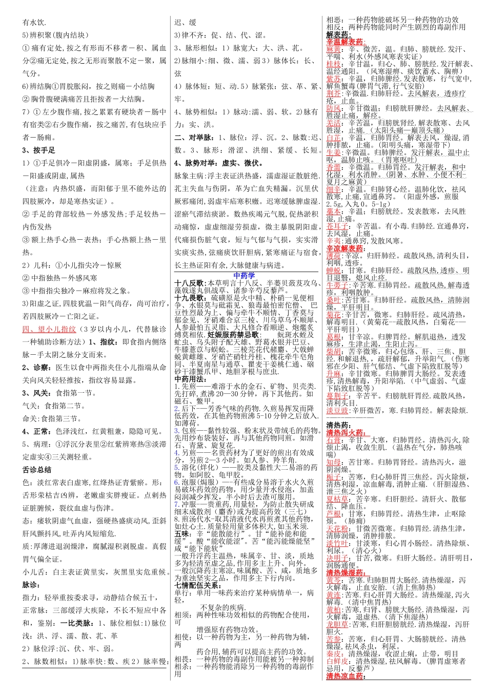 中医执业医师考试复习资料_第3页