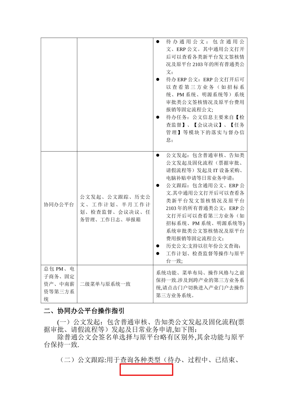 中南新办公平台操作指引-中南信息化管理系统_第2页