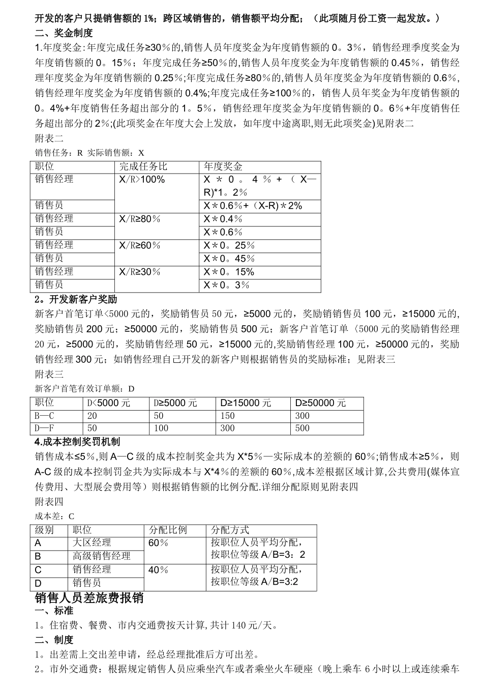 中大型公司销售岗位薪酬制度_第2页