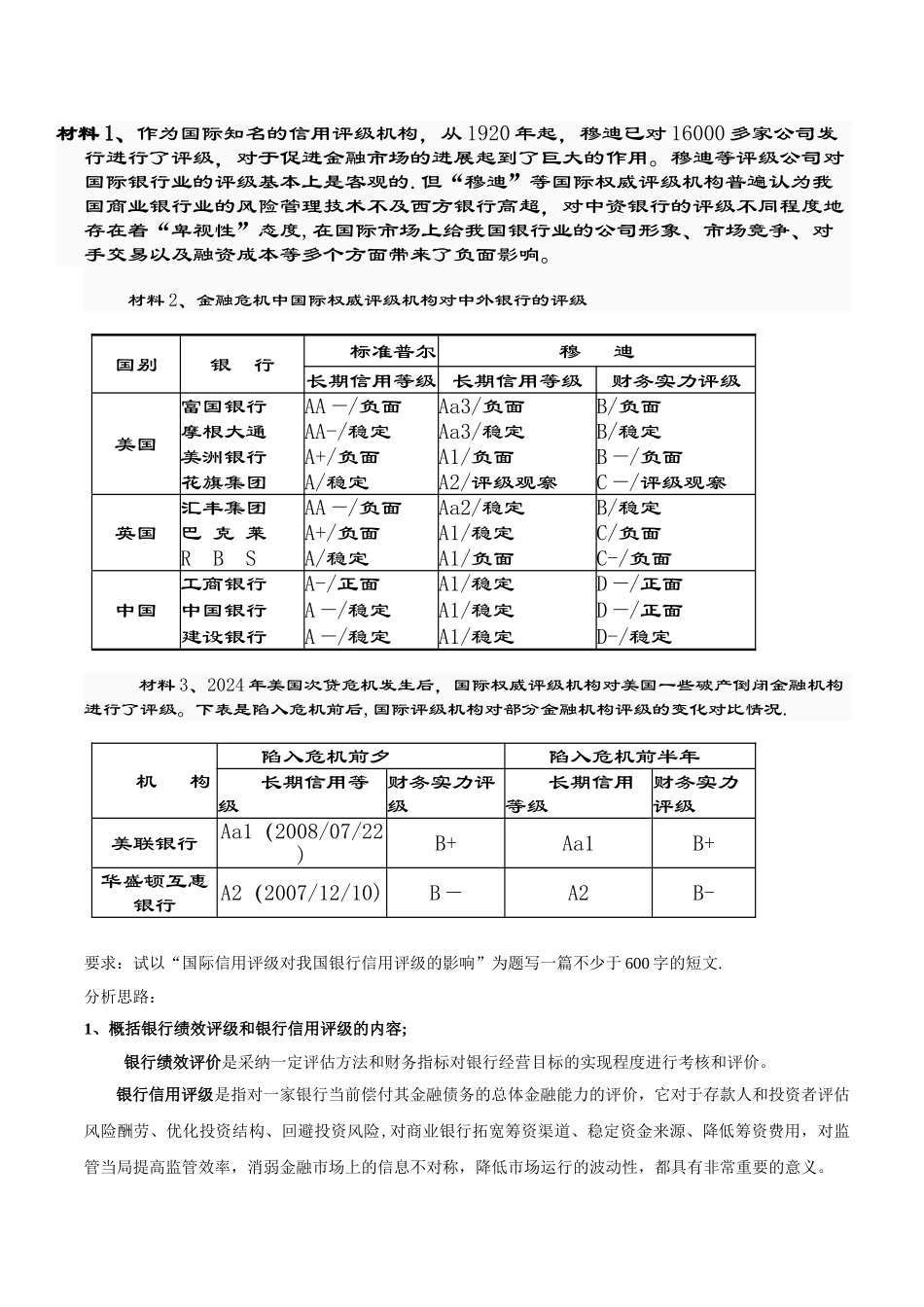 中央电大《金融理论前沿课题》第八次作业答案_第1页