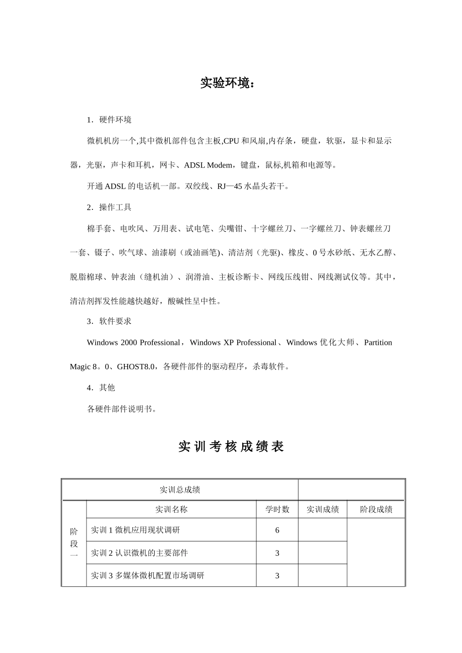 中央电大微机系统与维护实训报告_第2页