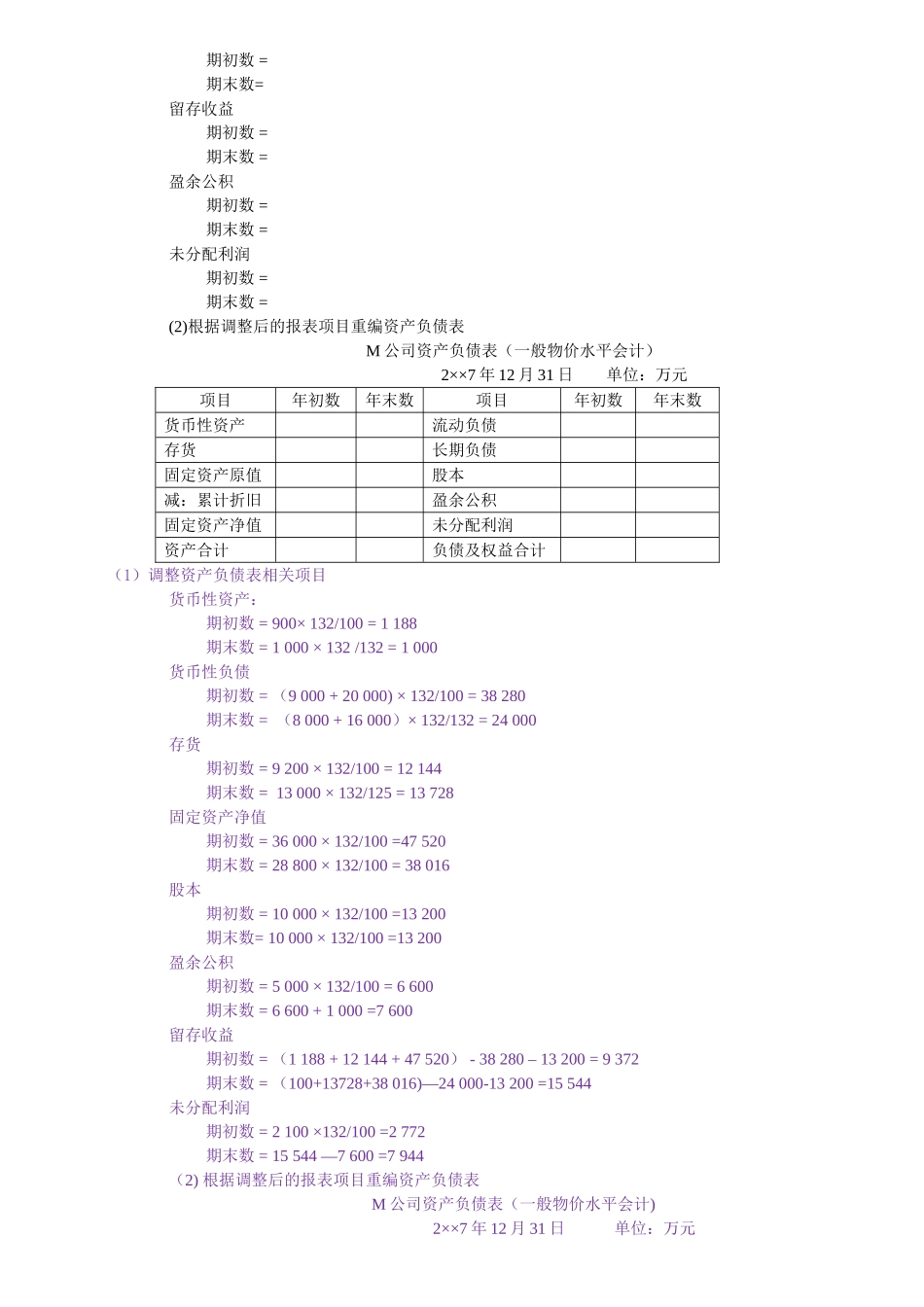中央电大高级财务会计历年考题业务题题库汇总--考前必看_第2页