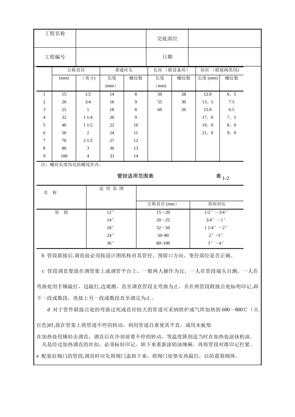 中央空调施工安装-暖卫设备及管道安装基本工艺_第3页