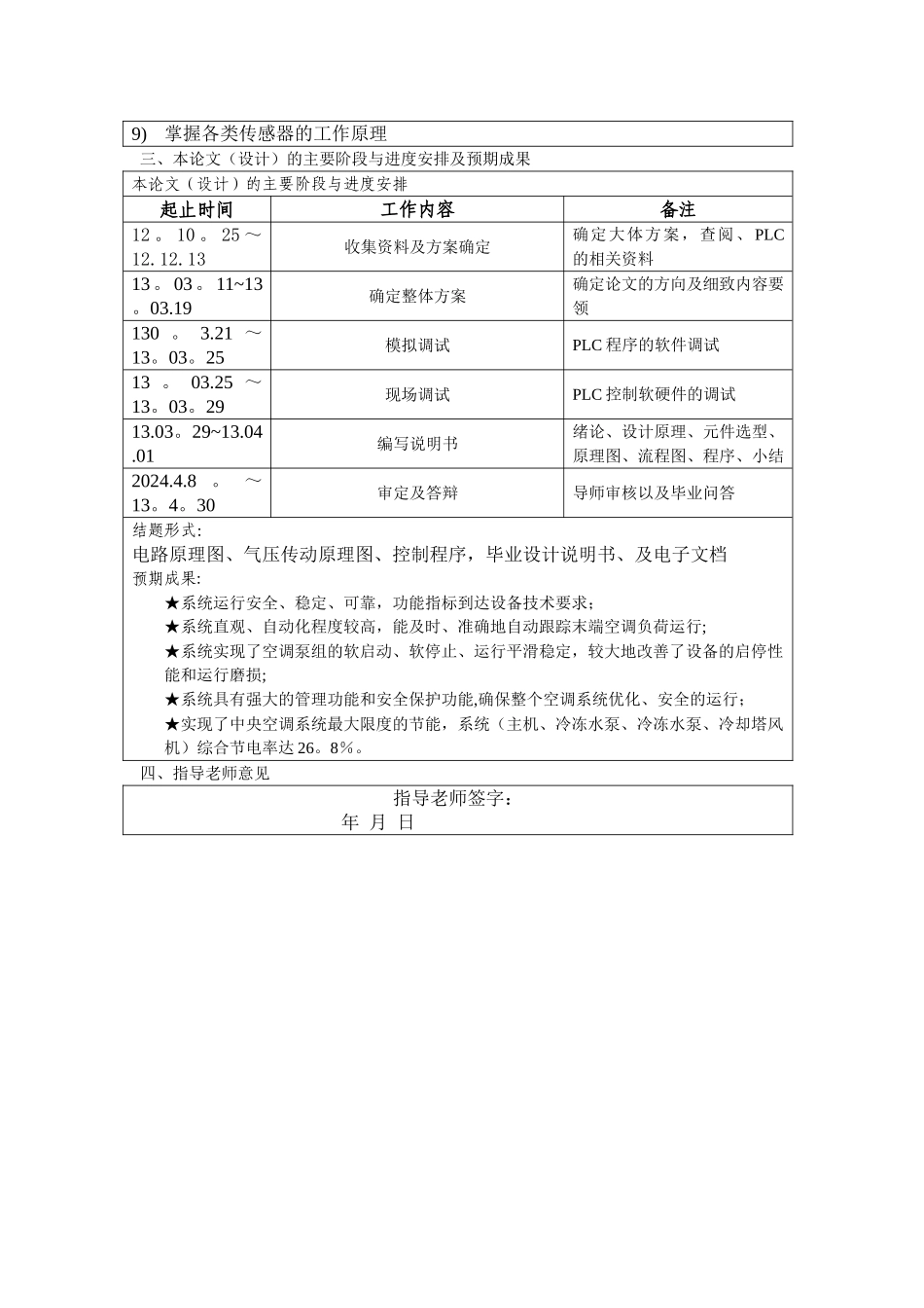 中央空调智能控制系统设计开题报告_第3页