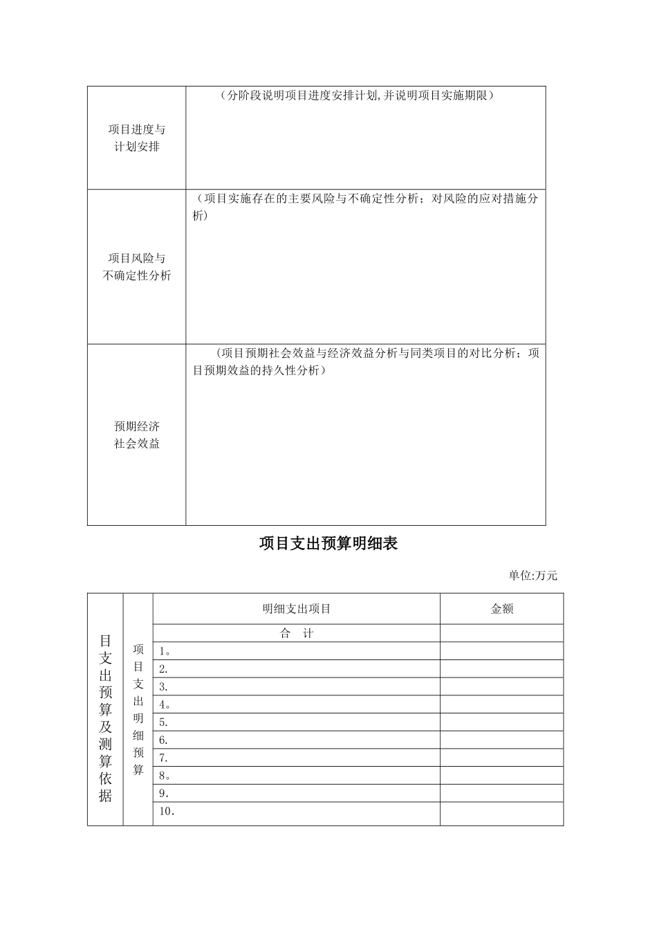 中央级普通高校改善基本办学条件专项资金项目申报书_第3页