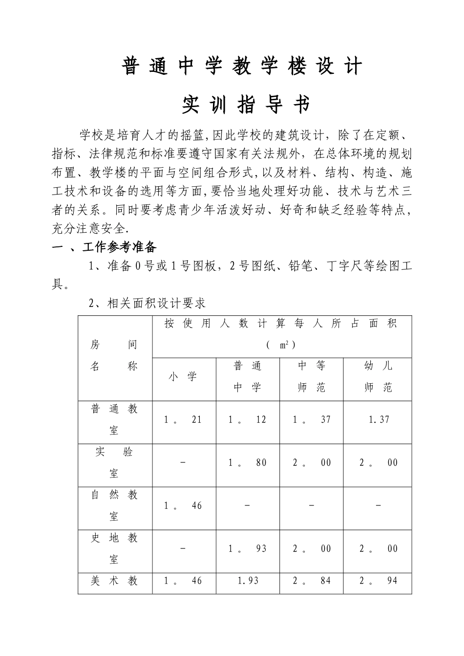 中学建筑设计要点_第1页