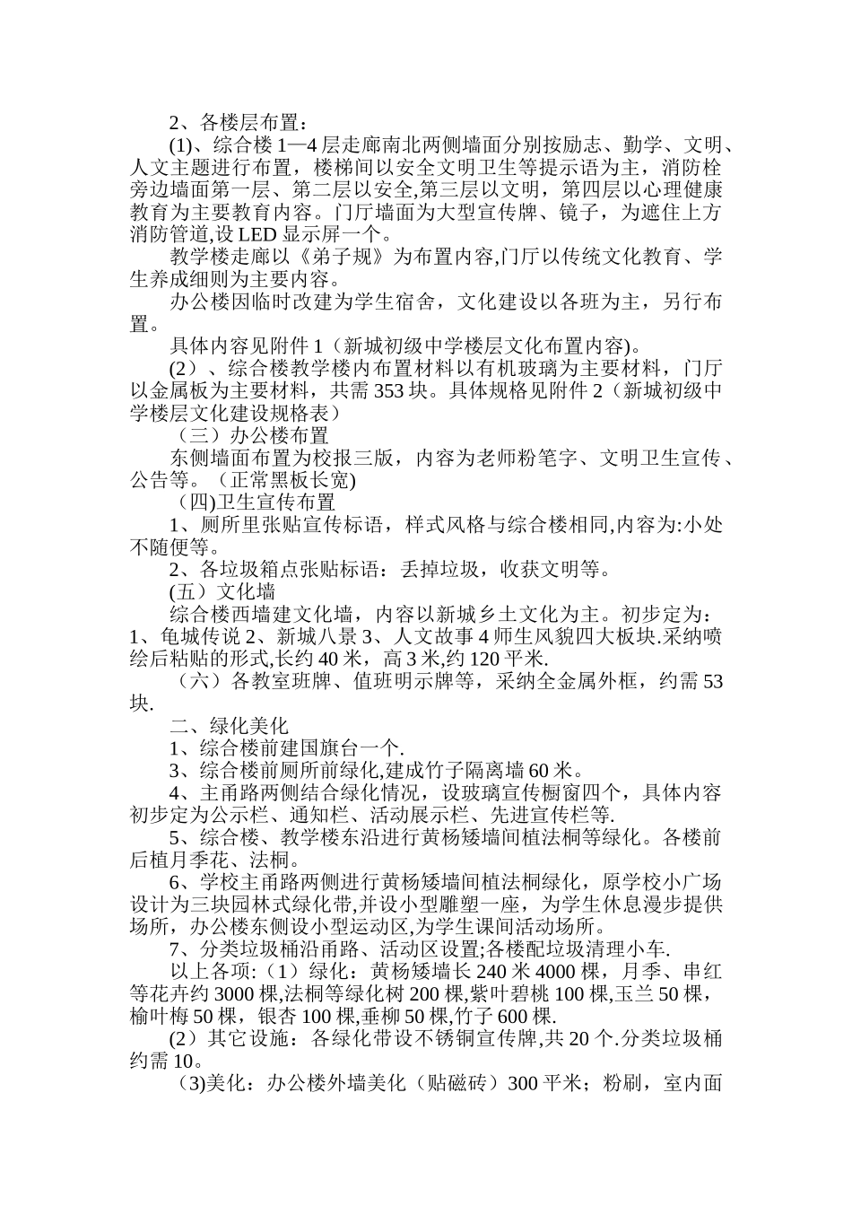中学校园文化建设方案(含楼层文化建设)_第2页