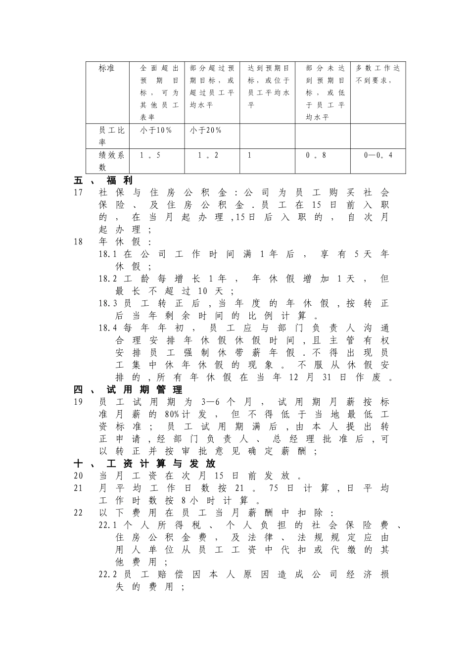 中小IT科技公司薪酬福利管理办法_第3页