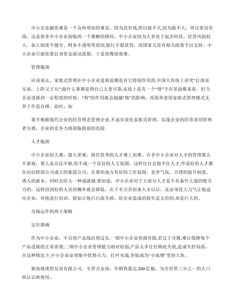 中小企业如何做强专业优势打造核心竞争力._第3页