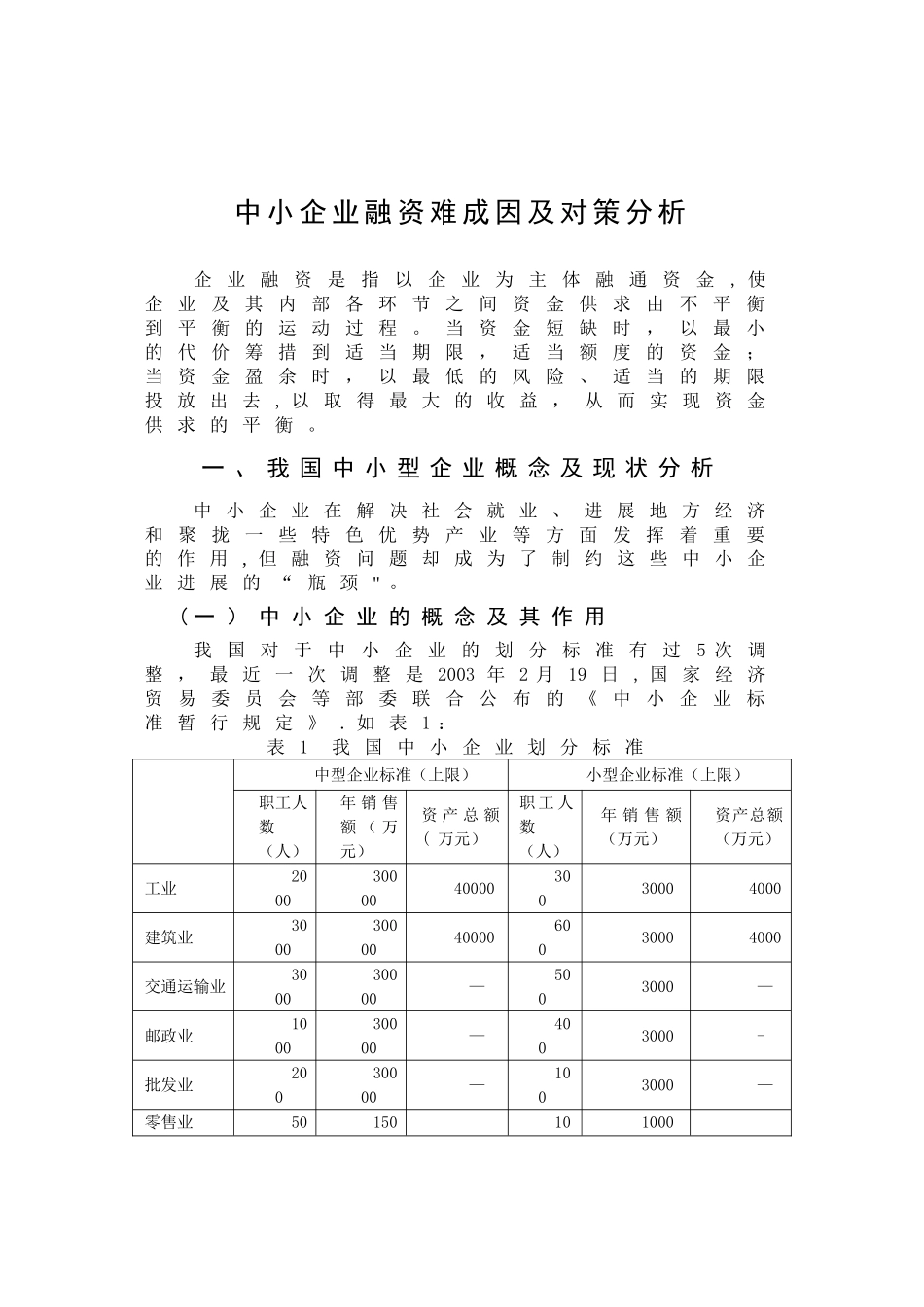 中小企业融资难成因及对策分析_第3页