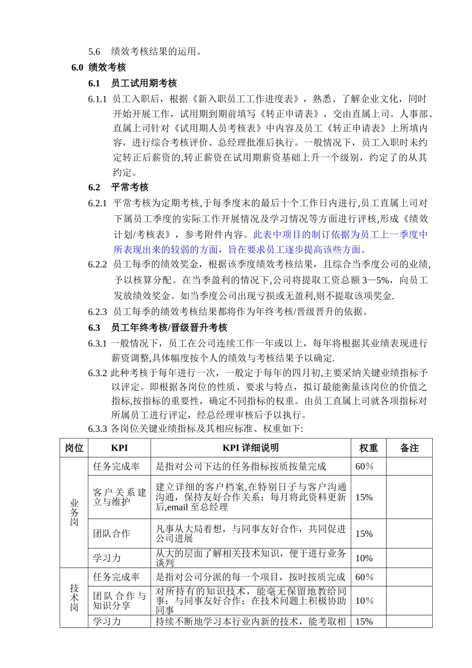 中小型IT公司绩效管理办法_第2页
