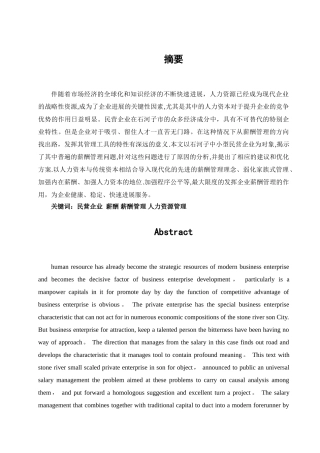 中小型民营企业薪酬管理问题分析及优化