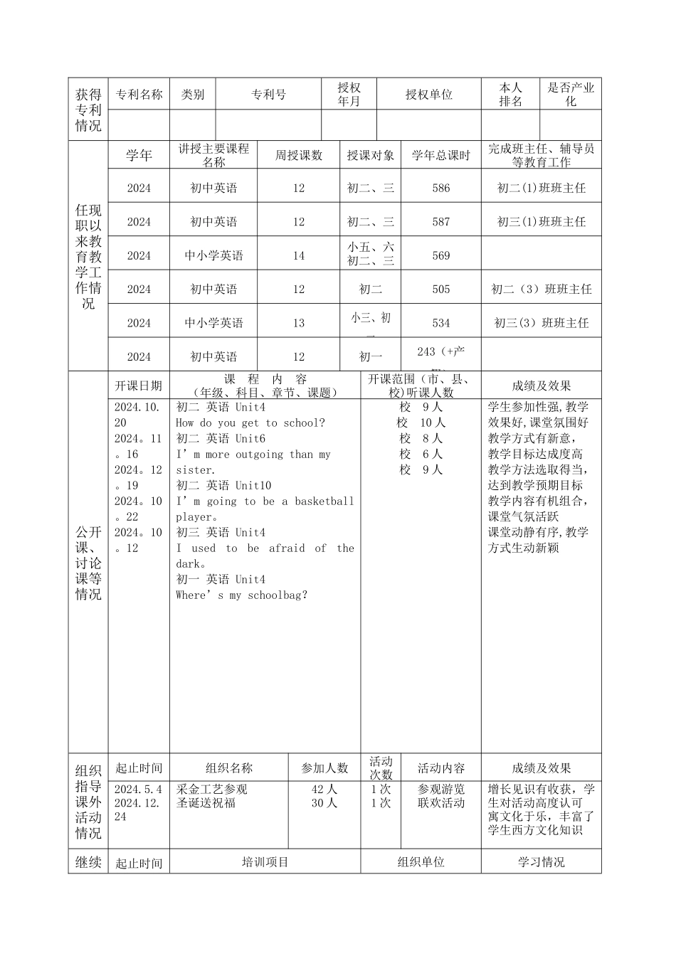 中小学专业技术职称评审简表_第2页
