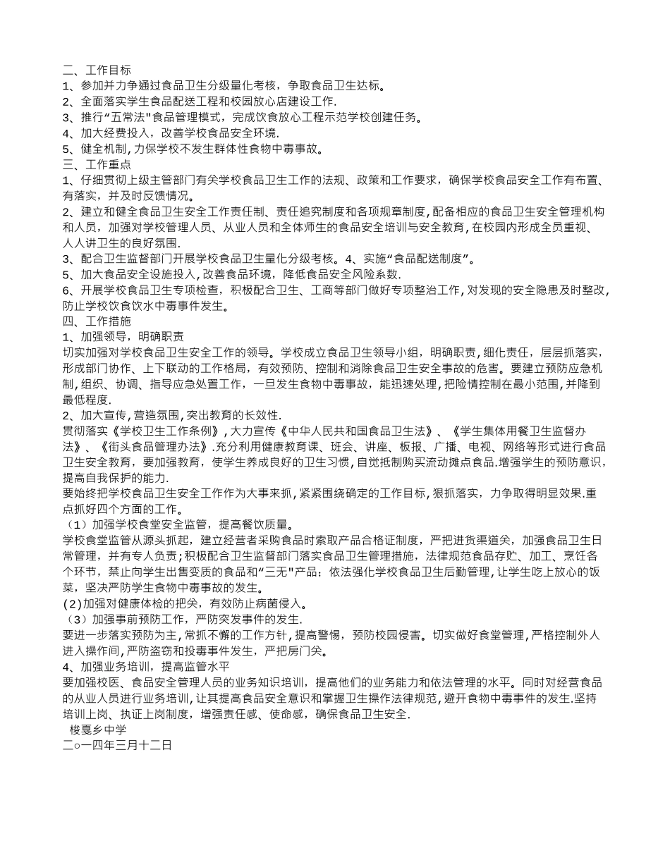 中小学校食品安全工作计划_第3页
