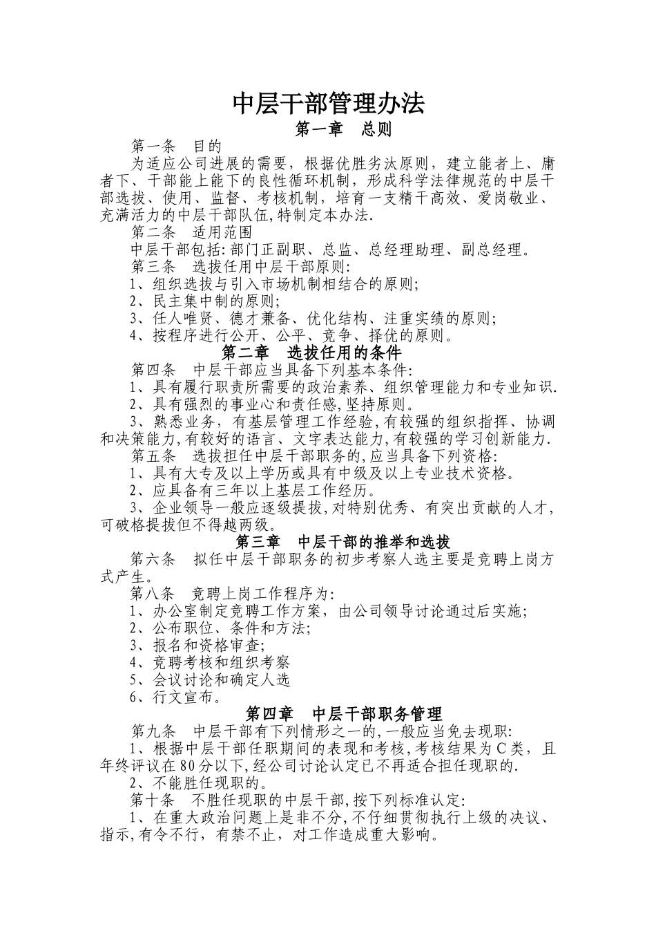 中层干部管理办法_第1页